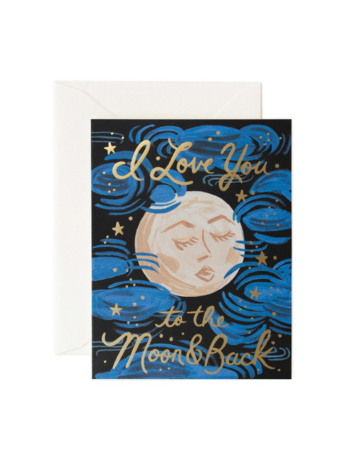 Love You To The Moon Card Love You To The Moon Card