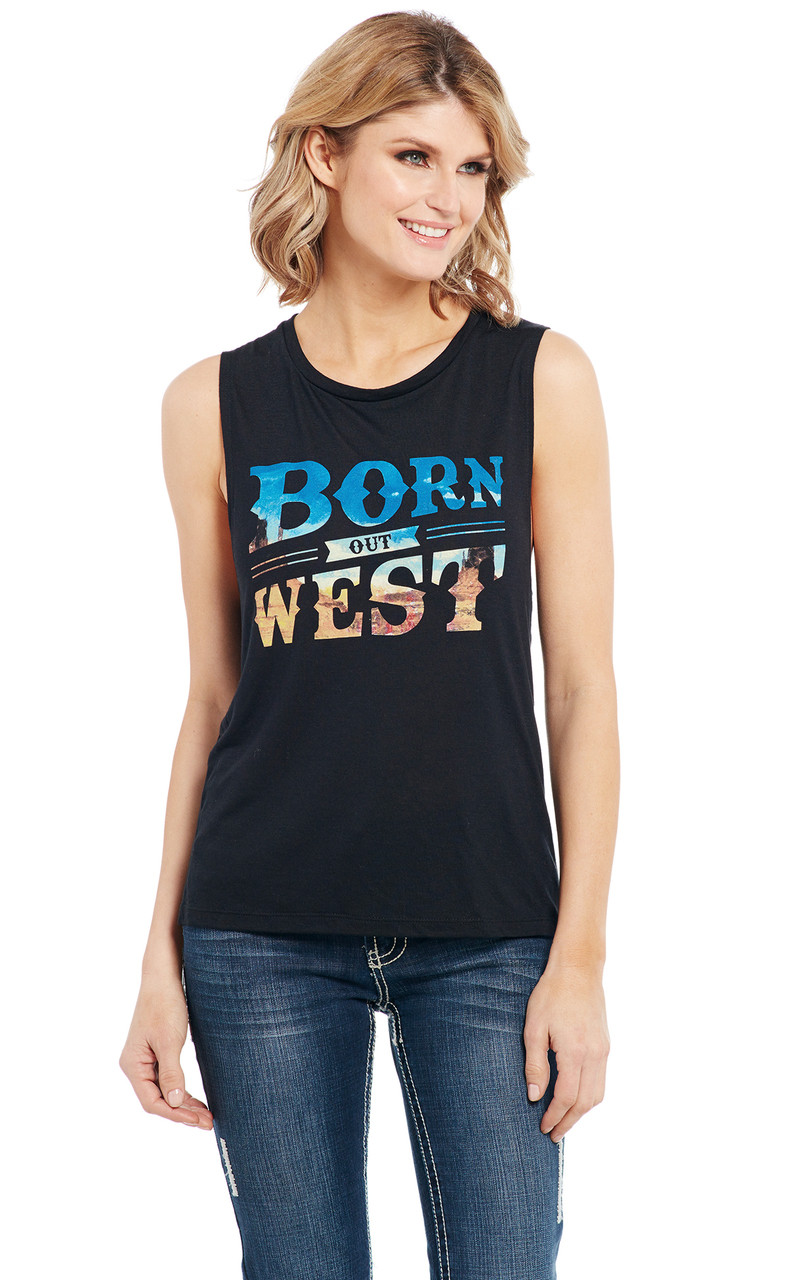 Born Out West Muscle Tee - Cripple Creek