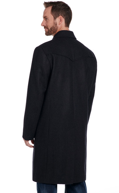 Wool Melton Overcoat With Concealed Carry Pocket (CR44466-F23