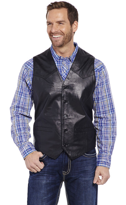 Men's Button Front Lamb Vest