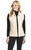Open Front Faux Shearling Vest W/ Hand Lacing (CR18947-F24)