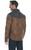 Snap Front Two-Toned Distressed Jacket W/ Knit Yokes, Diamond Quilting, And Faux Leather Trim (CW6410-F25)