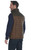 Zip Front, Quilt-Stitched Two-Toned Antique Faux Leather Vest (CW6713-F26)