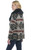 Navajo Blanket Zip Front Jacket W/ Faux Fur Collar (CR15949-F25)