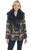 Navajo Blanket Zip Front Jacket W/ Faux Fur Collar (CR15949-F25)