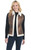 Open Front Faux Shearling Vest W/ Hand Lacing (CR18947-F26)