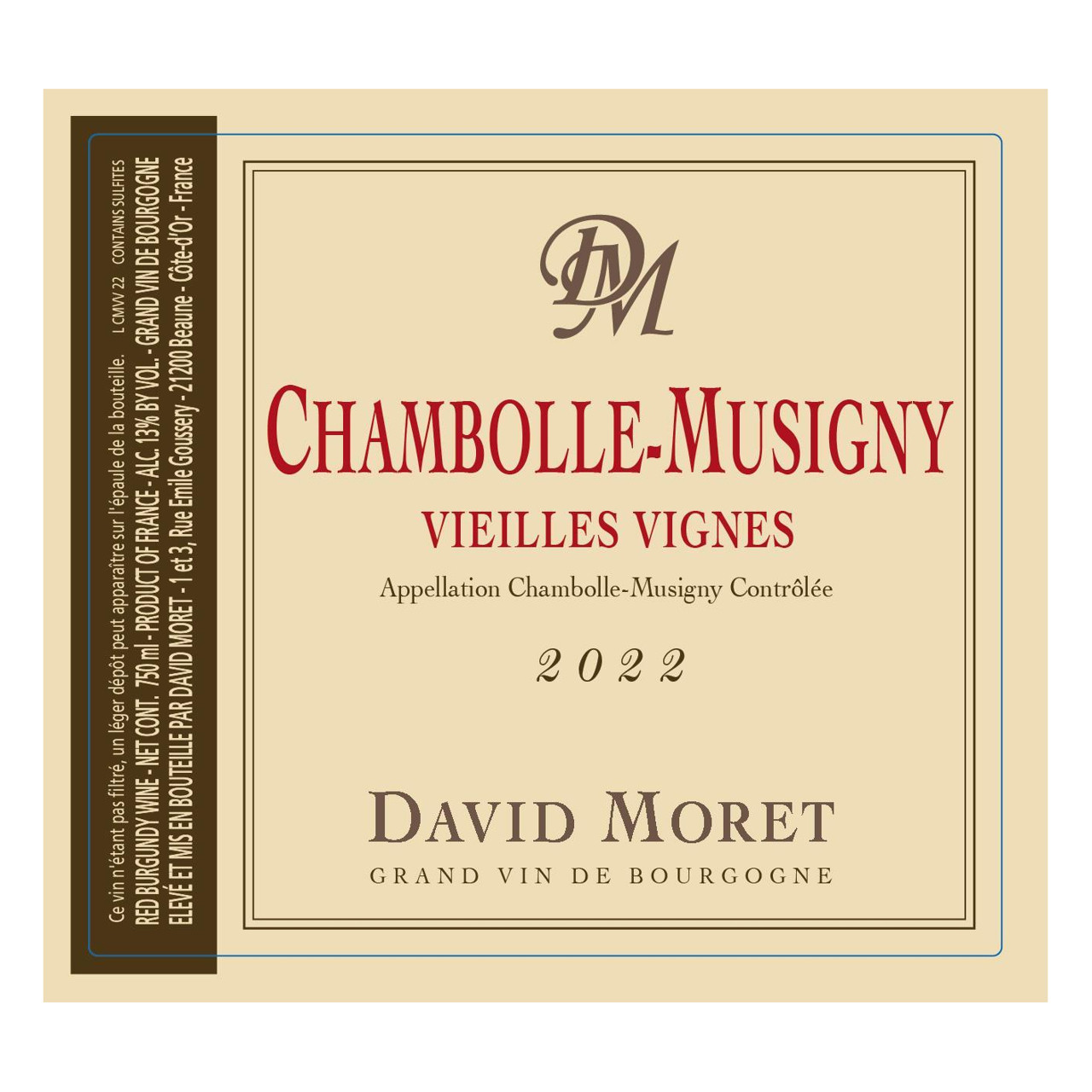 David Moret Chambolle-Musigny Viellies Vignes