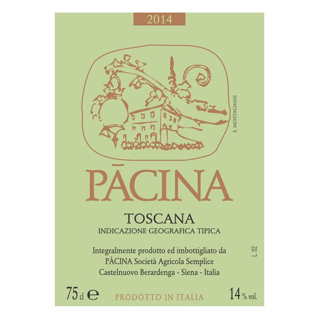 Pacina Toscana Rosso 2016 750ml