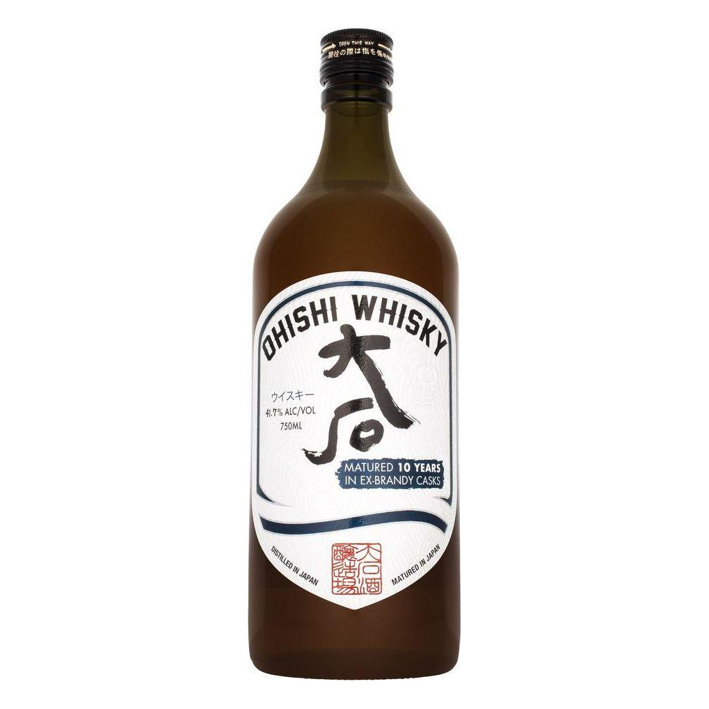 大*り様 希少　OCEAN WHISKY 10years old SHIP BO Ohishi Whisky 10 Year Old Matured In Ex-Brandy Casks 41.8 750ml
