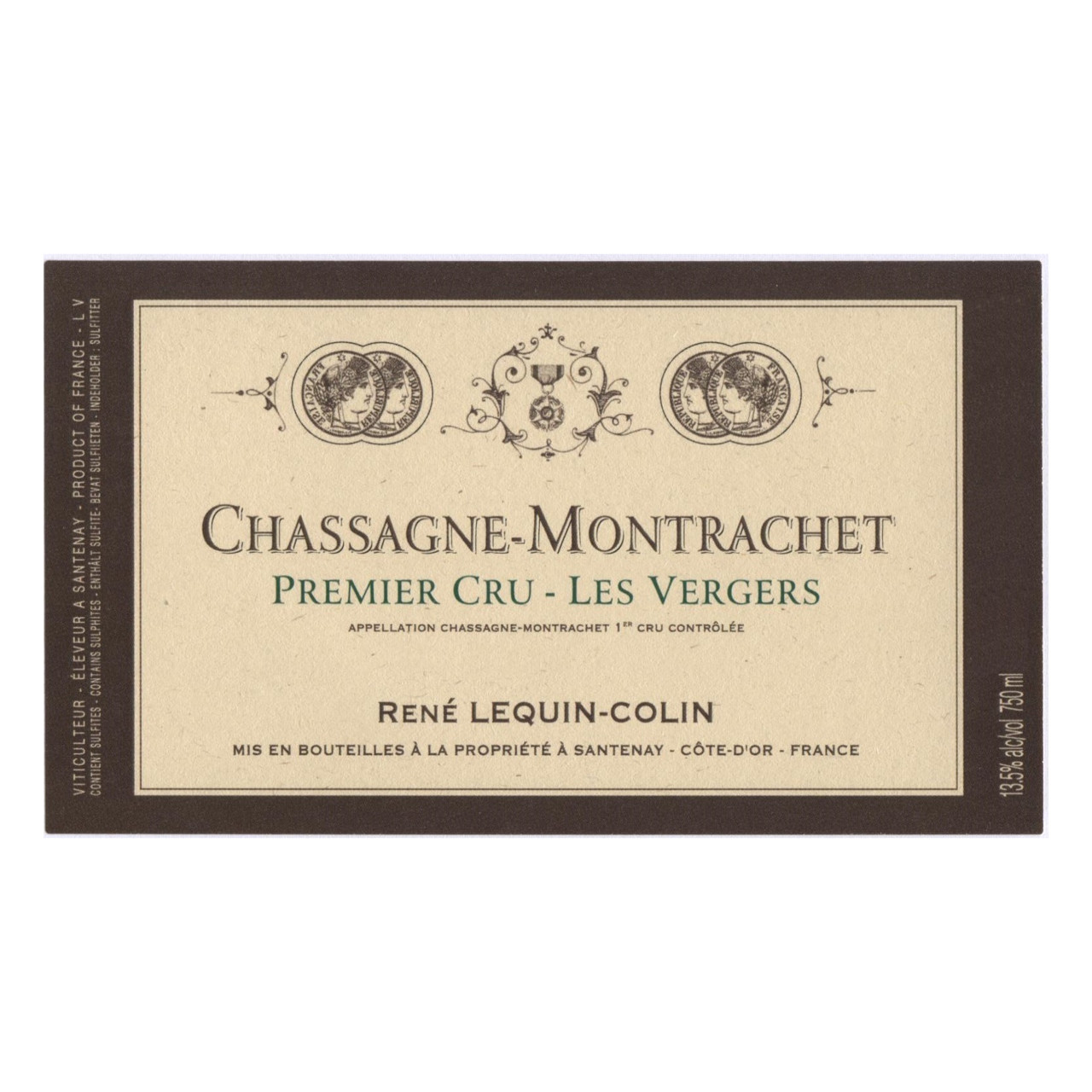 Rene Lequin-Colin Chassagne-Montrachet 1er Cru Les Vergers 2022 750ml