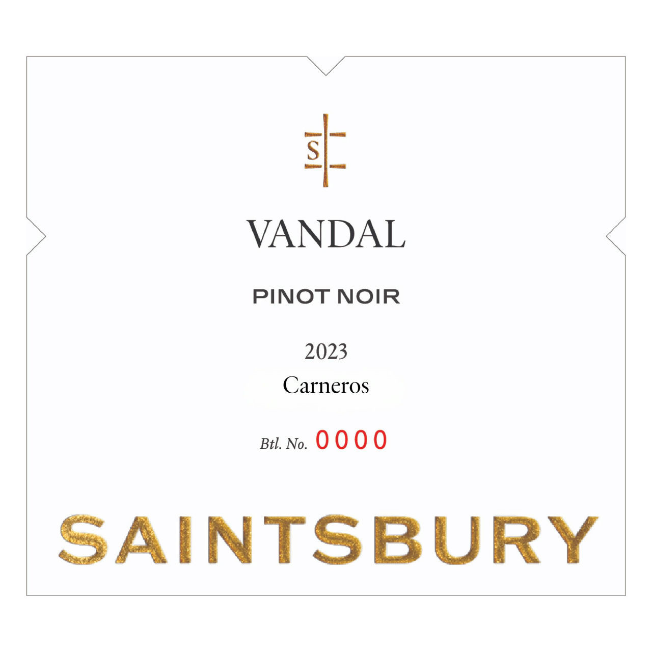 2023 Saintsbury Pinot Noir Vandal Carneros | The Cellar d'Or