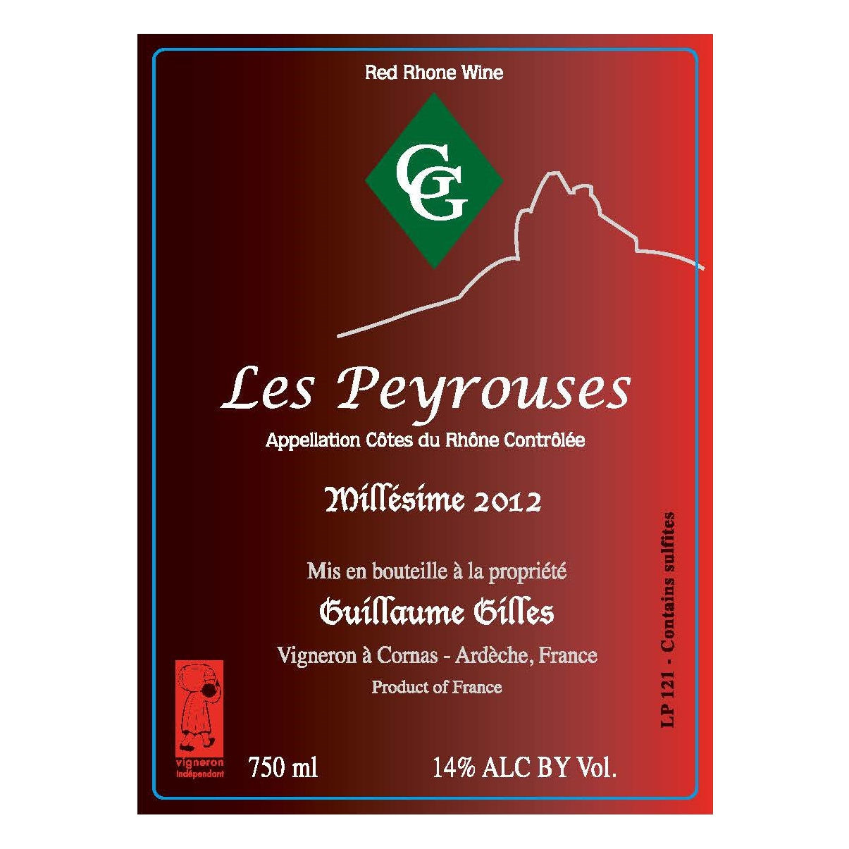 Guillaume Gilles Les Peyrouses Cotes du Rhone Rouge 2022 1.5L
