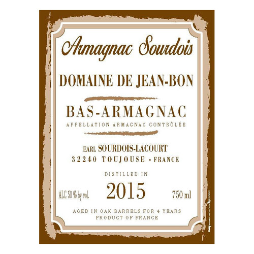 Domaine De Jean-Bon 2015 Bas-Armagnac NV 750ml