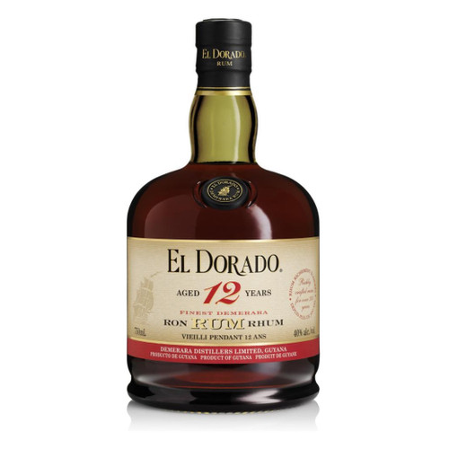 El Dorado Rum 12 Year Old Finest Demerara Rum NV 750ml