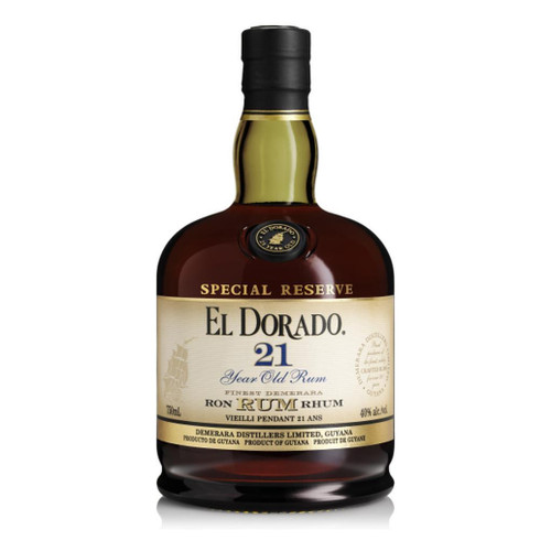 El Dorado Rum 21 Year Old Demerara Rum 80 Proof NV 750ml