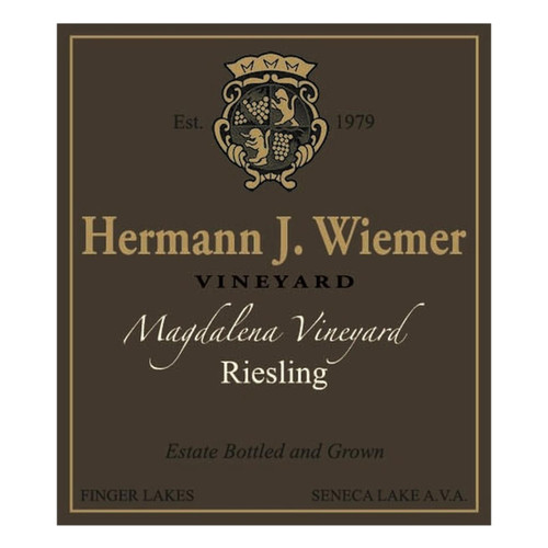 Hermann J. Wiemer Riesling Magdalena Vineyard Estate Bottled & Grown Seneca Lake 2020 750ml