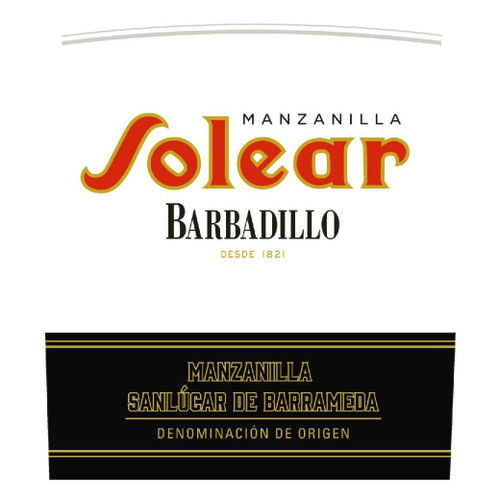 Bodegas Barbadillo Solear Manzanilla Sanlucar de Barrameda Sherry NV 375ml
