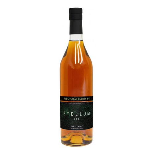Stellum Spirits Fibonacci Blend #1 Cask Strenght Blend Of Straight Rye Whiskey (Black Label) NV 750ml