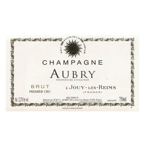 L. Aubry Fils Champagne 1er Cru Brut NV 1.5L