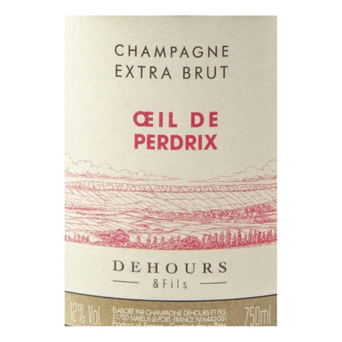 Champagne Dehours et Fils Champagne Extra Brut OEil De Perdrix NV 750ml