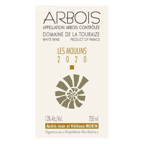 Domaine de la Touraize Arbois Blanc "Les Moulins" 2020 750ml