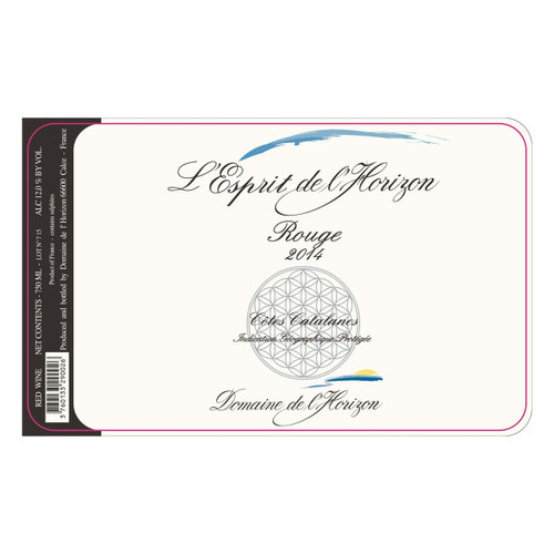 Domaine de l'Horizon "L'Esprit" Côtes Catalanes Rouge 2019 750ml Domaine de l'Horizon "L'Esprit" Côtes Catalanes Rouge 2019 750ml