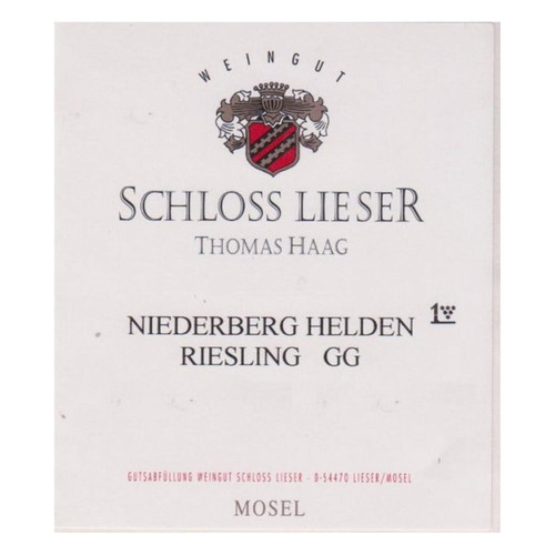 Schloss Lieser Riesling Niederberg Helden Grosses Gewachs 2021 750ml