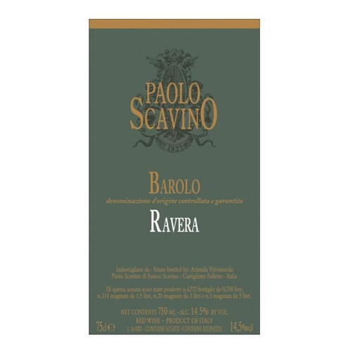 Paolo Scavino, Barolo Ravera 2019 750ml