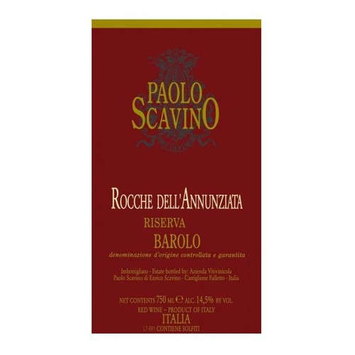 Paolo Scavino Barolo Rocche Dell'Annunziata Riserva 2015 750ml