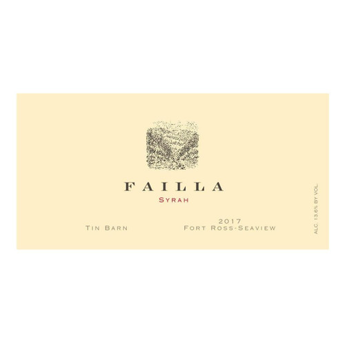 Failla Syrah Tin Barn Fort Ross-Seaview 2017 750ml