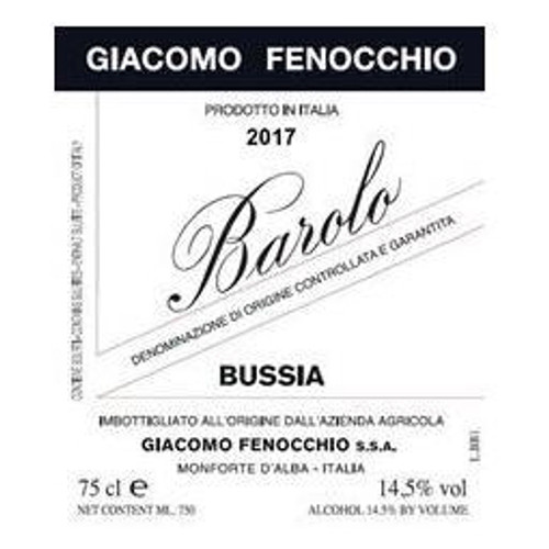 Giacomo Fenocchio Barolo Bussia 2019 750ml