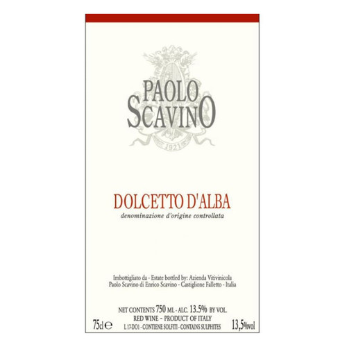 Paolo Scavino Dolcetto d'Alba 2022 750ml