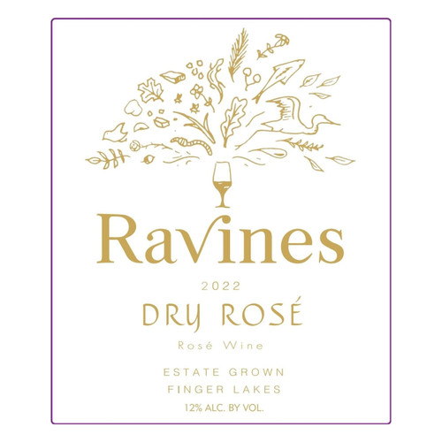 Ravines, Dry Rose Finger Lakes 2022 750ml