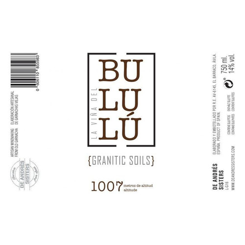 La Vina del Bululu Garnacha 2021 750ml