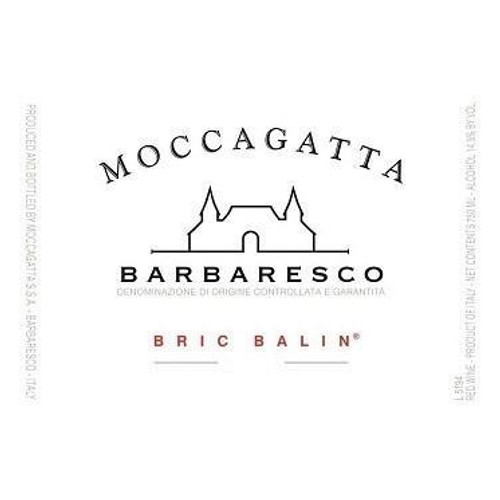 Moccagatta Barbaresco Bric Balin 2020 750ml