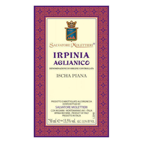 Molettieri Irpinia Rosso Ischa Piana 2019 750ml Molettieri Irpinia Rosso Ischa Piana 2019 750ml