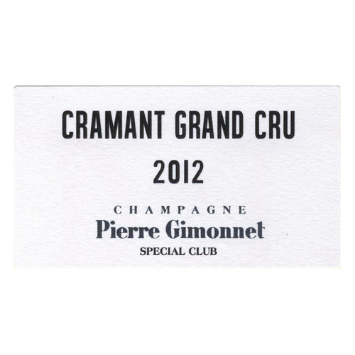 Pierre Gimonnet & Fils Champagne Grand Cru Brut Special Club Cramant 2016 750ml