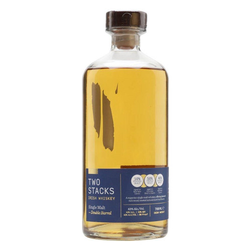 Two Stacks Double Barrel Single Malt Irish Whisky NV 700ml