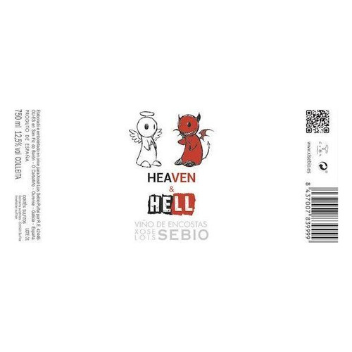 Xose Lois Sebio Vinos de Encostas Heaven & Hell 2021 750ml