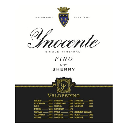 Bodegas Valdespino Fino Dry Sherry Inocente Single Vineyard Jerez-Xeres-Sherry NV 375ml