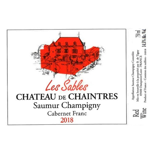 Chateau de Chaintres Saumur-Champigny "Les Sables" 2021 750ml Chateau de Chaintres Saumur-Champigny "Les Sables" 2021 750ml
