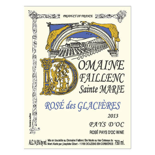 Domaine Faillenc Sainte-Marie "Rosé des Glacières" Pays d'Oc 2022 750ml