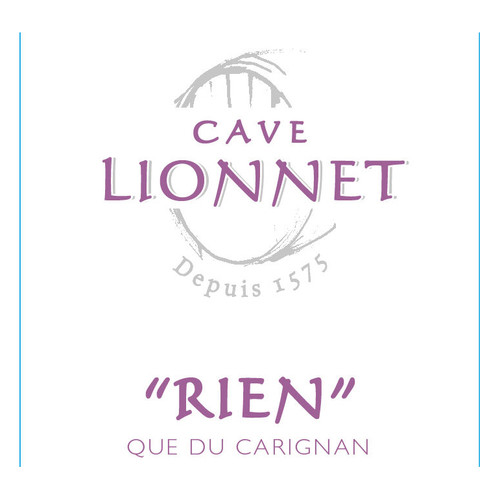 Domaine Lionnet "Rien" Que du Carignan Vin de France 2021 750ml