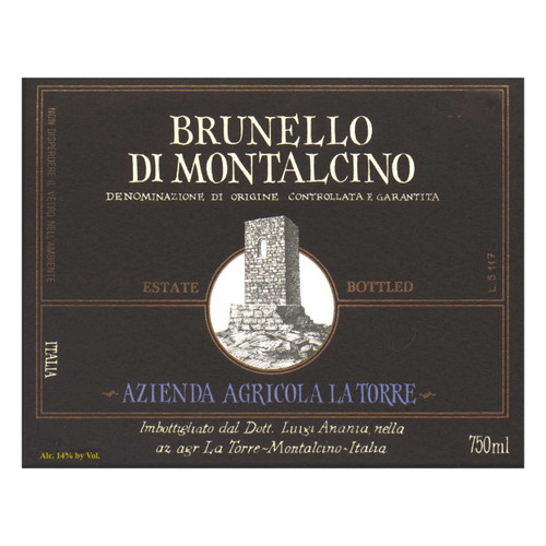 La Torre Brunello di Montalcino 2018 750ml