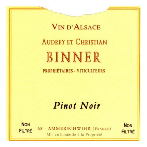 Domaine Binner Pinot Noir 2022 750ml
