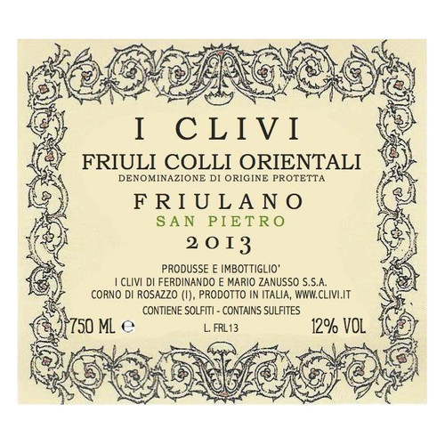 i Clivi Friulano 'San Pietro' Friuli Colli Orientali 2022 750ml