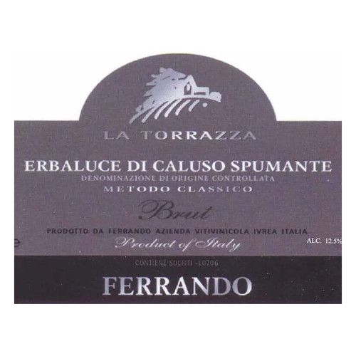 Ferrando Erbaluce di Caluso Spumante Metodo Classico Brut 2017 750ml