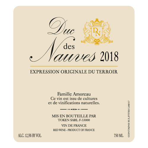 Le Puy Duc des Nauves Vin de France Rouge 2021 750ml