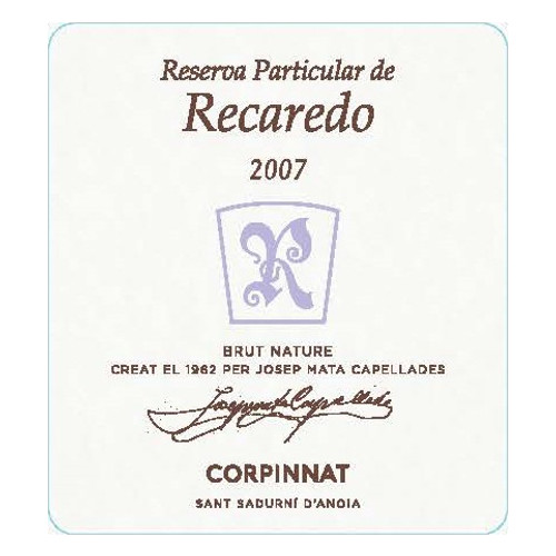 Recaredo "Reserva Particular" Corpinnat Gran Reserva Brut Nature 2009 750ml