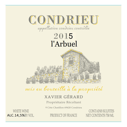 Xavier Gerard Condrieu "L'Arbuel" 2020 750ml